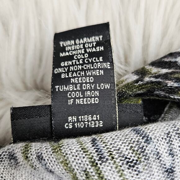 Lane Bryant Sleeveless Open Front Cardigan Vest Abstract Print Drape Hem 14/16 - Picture 10 of 11